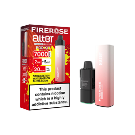 7K Fire Rose Pods Strawberry Watermelon Bubblegum