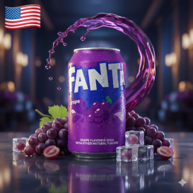 FANTA GRAPE 355ML USA