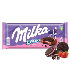 MILKA STRAWBERRY OREO SANDWICH 92G